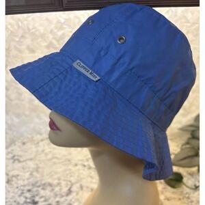Vintage London Fog clipper mist Rain Bucket Fisherman Hat Blue FisherCore